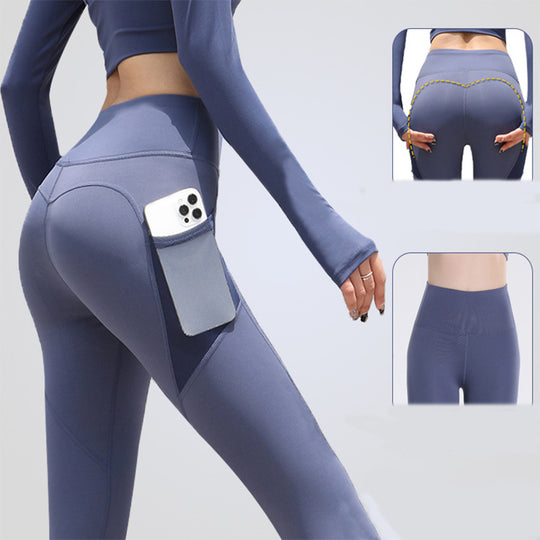 Gym Sport Seamless Leggings With Pockets Push Up High Waist Pants Women Fitness Running Yoga Pants Gym Sport Seamless Leggings - Onouthati